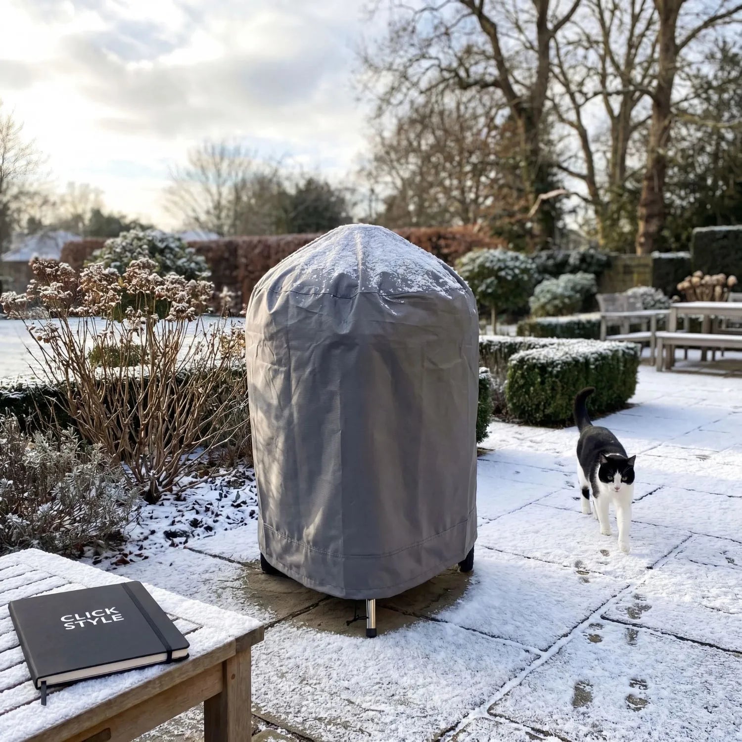 Platinum AeroCover Kettle Barbecue Cover 64x82cm Breathable Outdoor BBQ Cover with UV Protection for Round Charcoal and Kettle Barbecues | Click Style