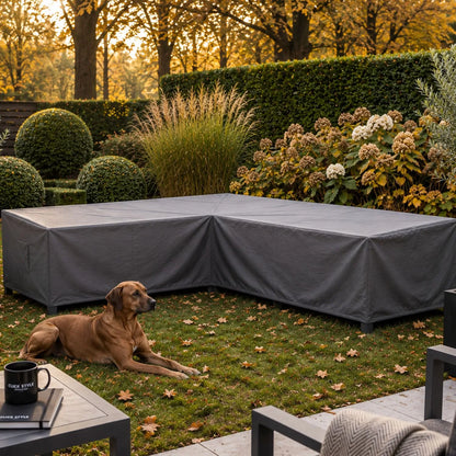 Platinum AeroCover Breathable Right Hand L-Shape Garden Furniture Cover for Outdoor Corner Sofa and Lounge Set 330x255x100x70cm | Click Style