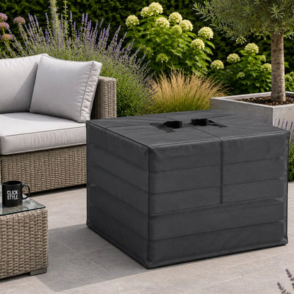 Platinum AeroCover Breathable Square Garden Cushion Storage Bag with Carry Handles for Large Outdoor Furniture Cushions 80x80x60cm | Click Style
