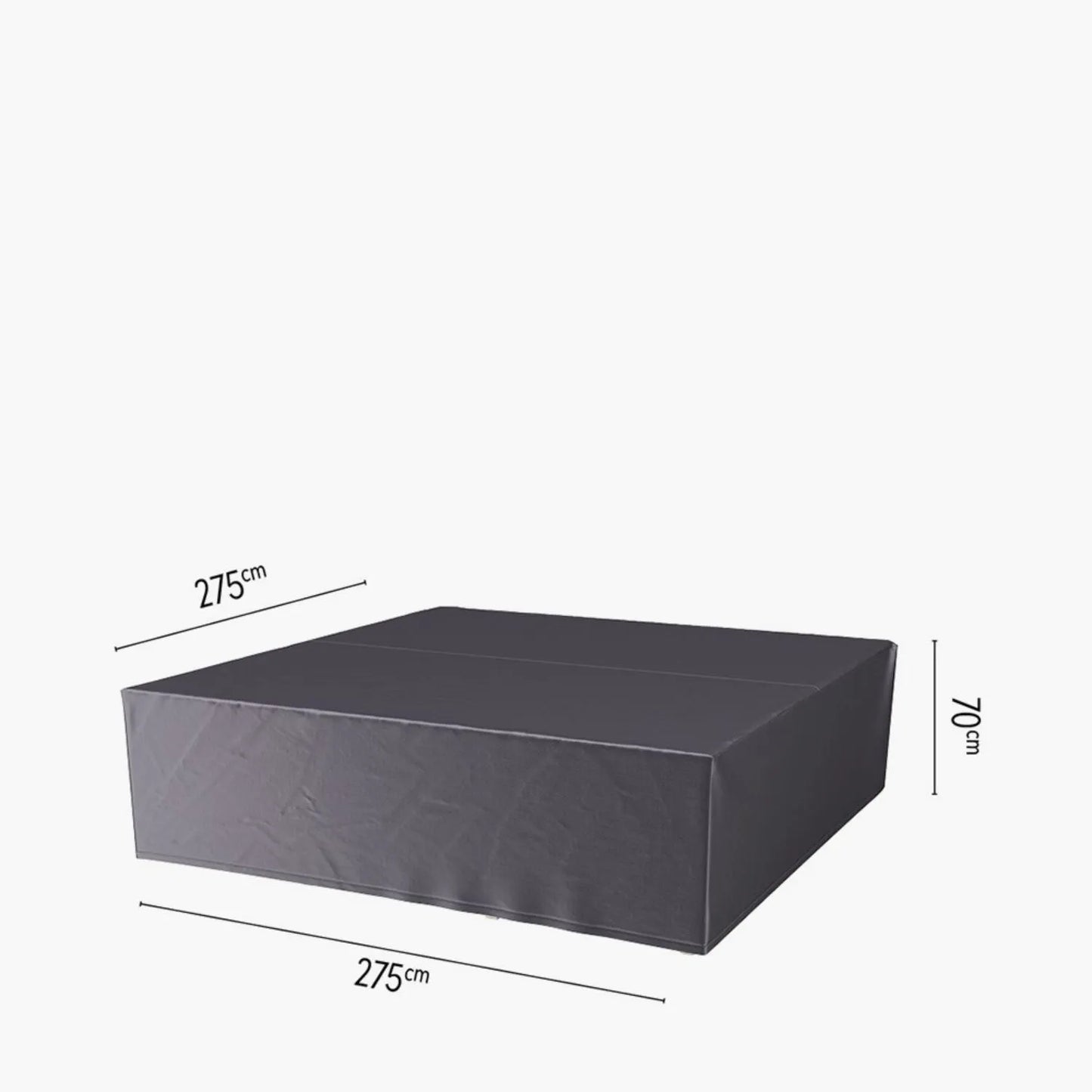 Platinum AeroCover Square Garden Furniture Lounge Set Cover with Breathable Water-Resistant Fabric 275x275x70cm | Click Style