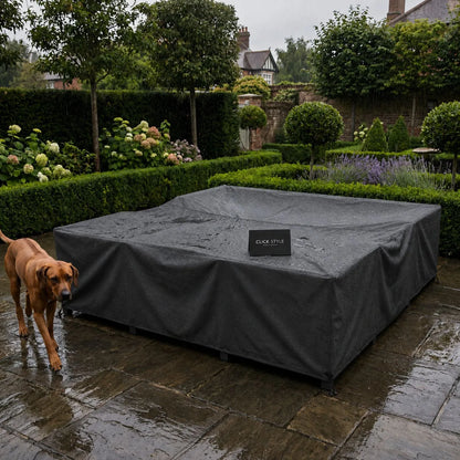 Platinum AeroCover Square Garden Furniture Lounge Set Cover With Breathable Water-Resistant Fabric And UV Protection 275x275x70cm | Click Style