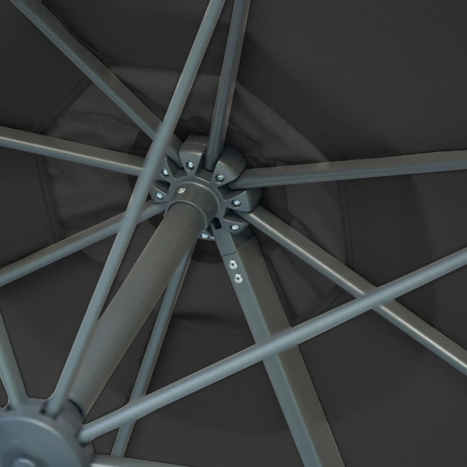 Platinum Voyager T1 3m Round Cantilever Parasol in Anthracite Grey - Click Style