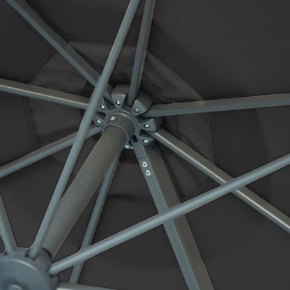 Platinum Voyager T1 3m Round Cantilever Parasol in Anthracite Grey - Click Style