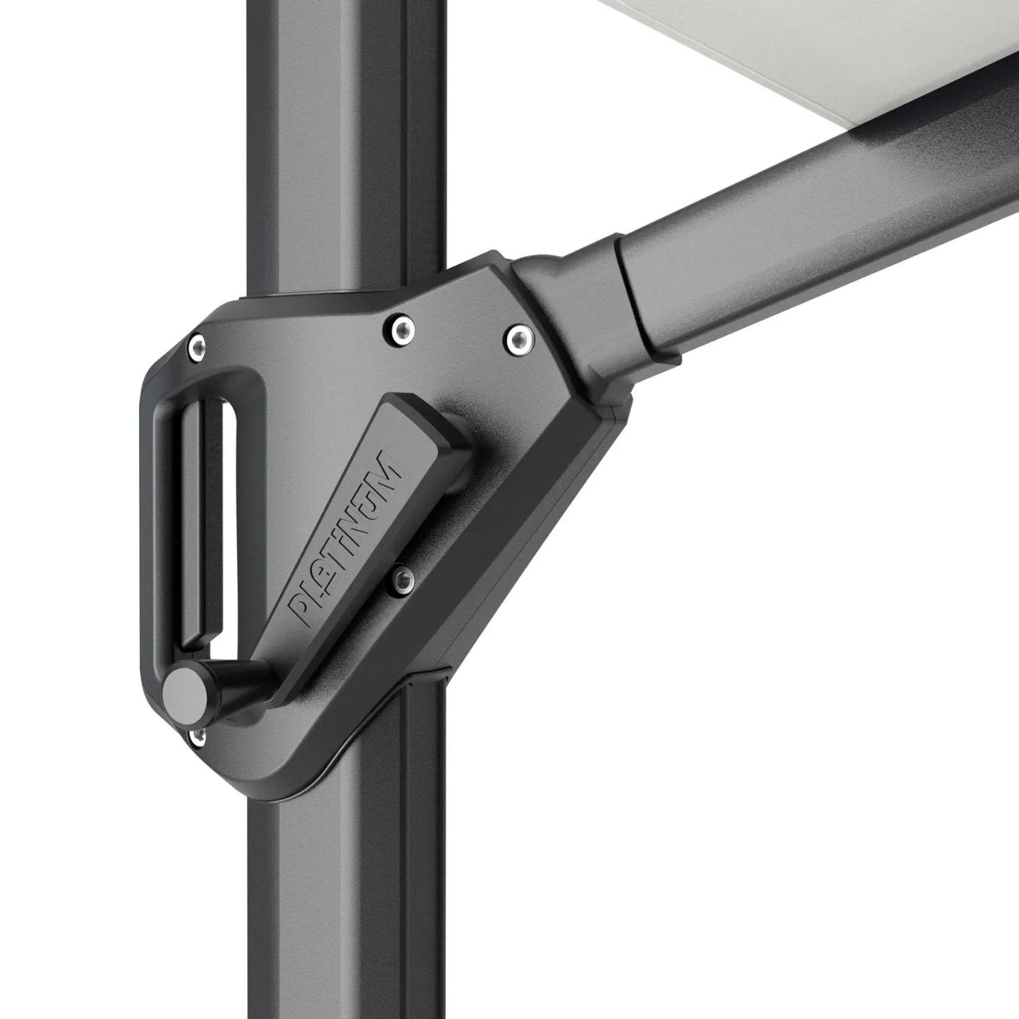 Platinum Voyager T1 3m Round Cantilever Parasol in Anthracite Grey - Click Style