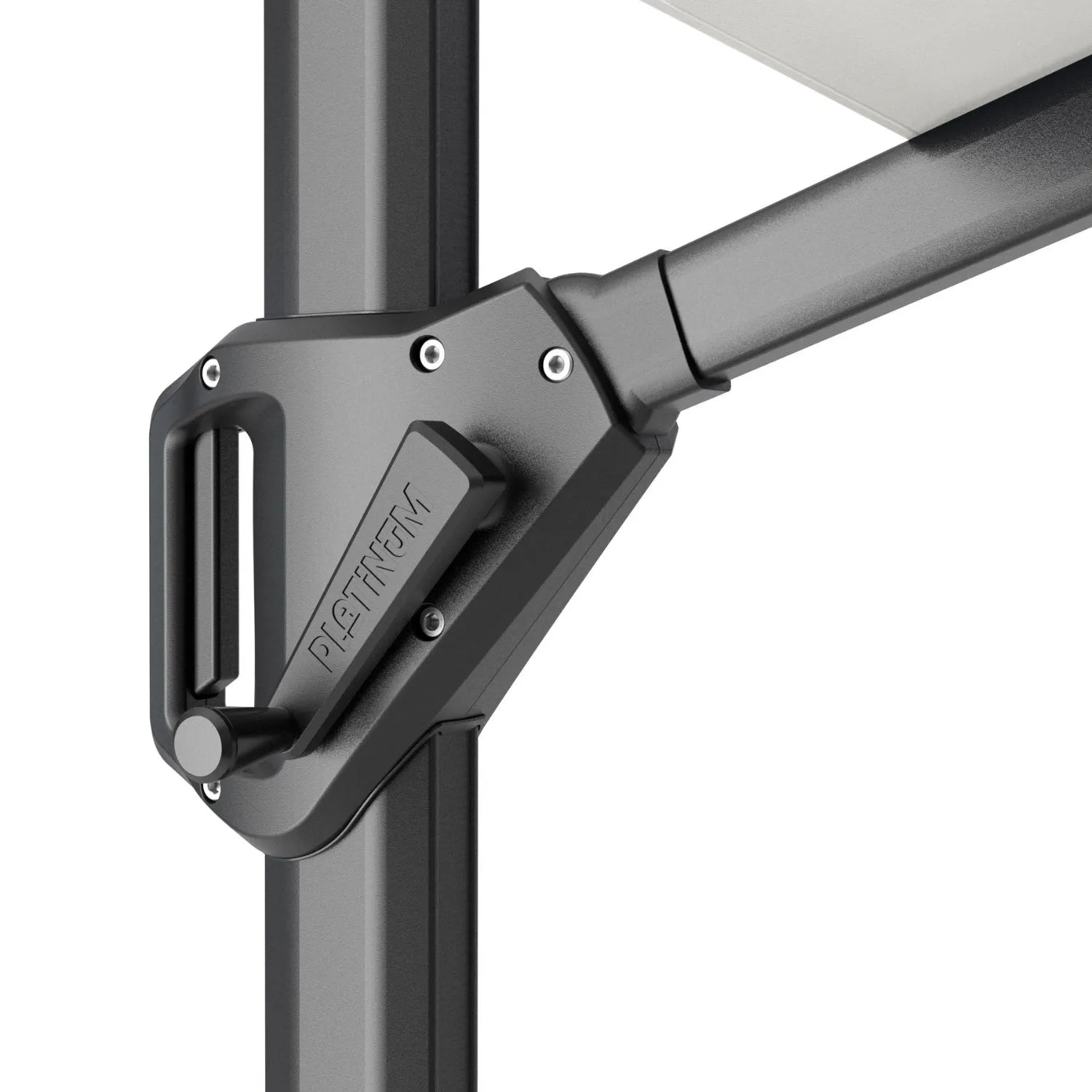 Platinum Voyager T1 3m Round Cantilever Parasol in Anthracite Grey - Click Style