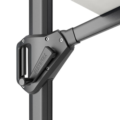 Platinum Voyager T1 3m Round Cantilever Parasol in Anthracite Grey - Click Style