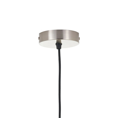 Ripple Optic Clear Glass Adjustable Pendant Ceiling Light with Brushed Silver Fittings – Wavy Textured Glass Lighting 186x15x15cm | Click Style