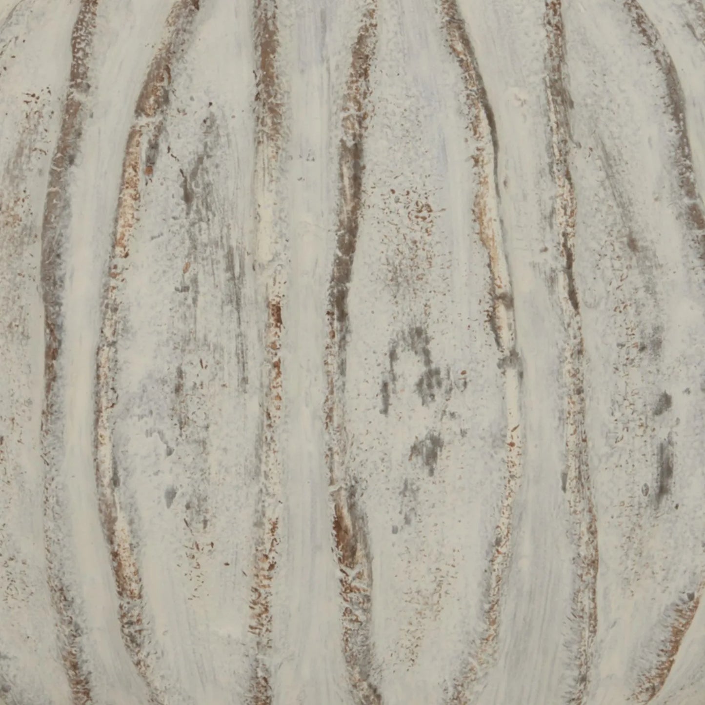 Rotund Neutral Grey & White-Washed Textured Ceramic Vase with Carved Vertical Detailing – Rounded Decorative Sculptural Vase with Textured Finish 20x30x30cm | Click Style