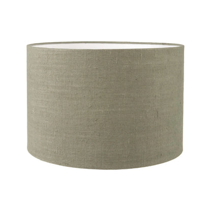 Rustic Blue & Green Glazed Artisan Ceramic Table Lamp with 30cm Pistachio Green Linen Drum Shade – Handmade Stoneware Dot Design Vase-Shaped Light 44x30x30cm | Click Style