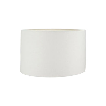 Rustic blue and green glazed artisan ceramic table lamp with 30cm white self-lined linen drum shade – handmade stoneware dot design vase-shaped light 44x30x30cm | Click Style