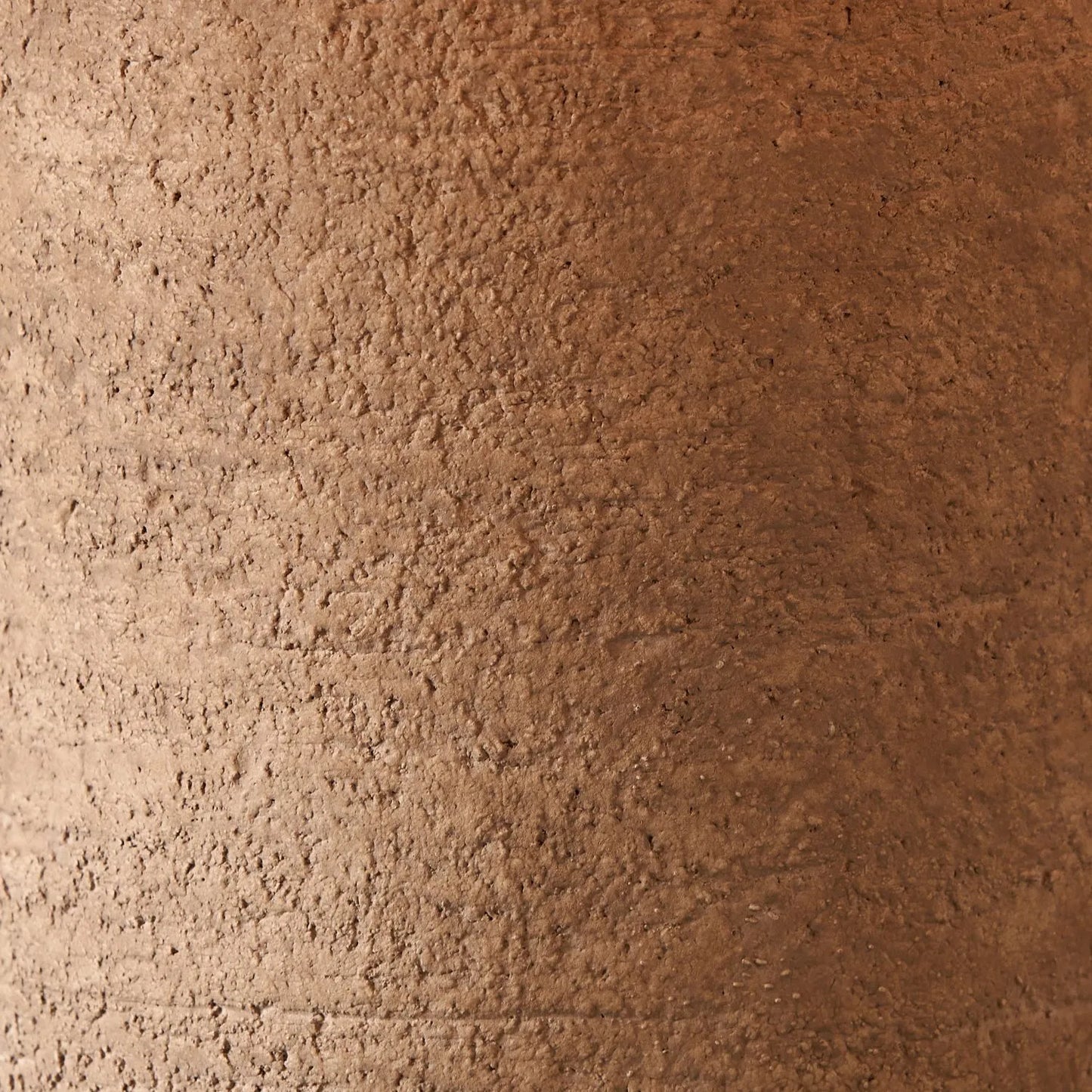 Rustic Brown Stoneware Cylindrical Table Lamp Base with Contemporary Textured Concrete & Ceramic Light Base 45x15x15cm | Click Style