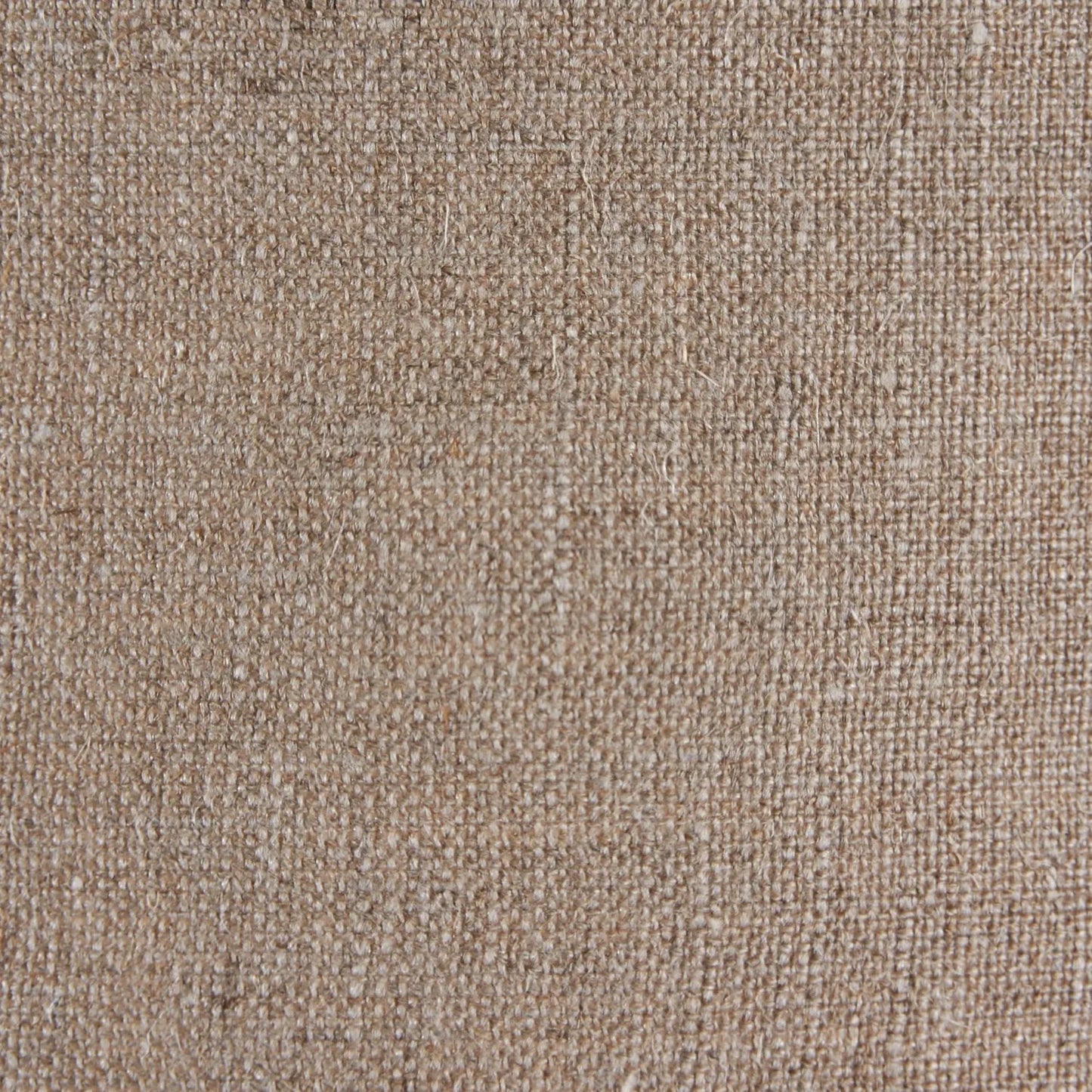 Rustic Brown Stoneware Cylindrical Table Lamp with 35cm Natural Linen Drum Shade – Textured Concrete-Effect Ceramic Base 64x35x35cm | Click Style