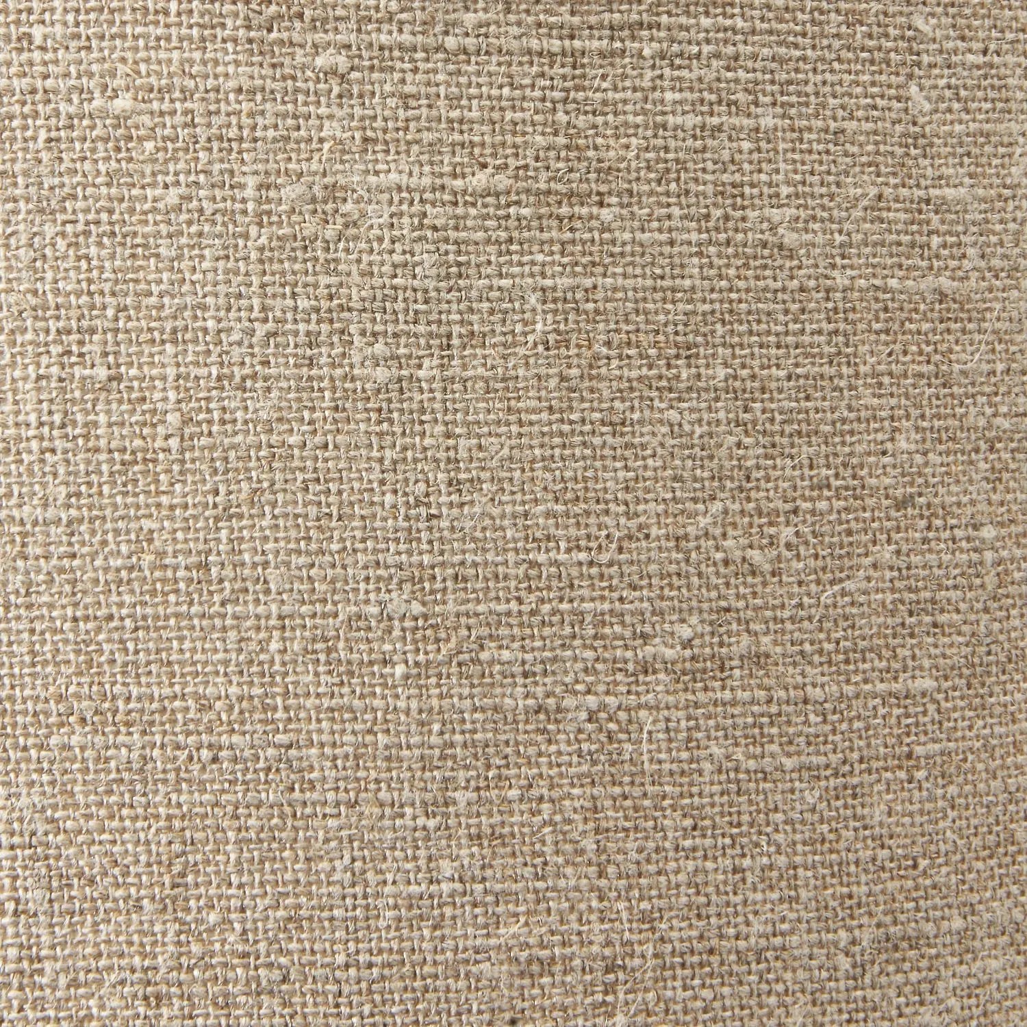 Rustic Brown Stoneware Cylindrical Table Lamp with 35cm Natural Linen Tapered Shade – Textured Concrete-Effect Ceramic Light Base 61x35x35cm | Click Style