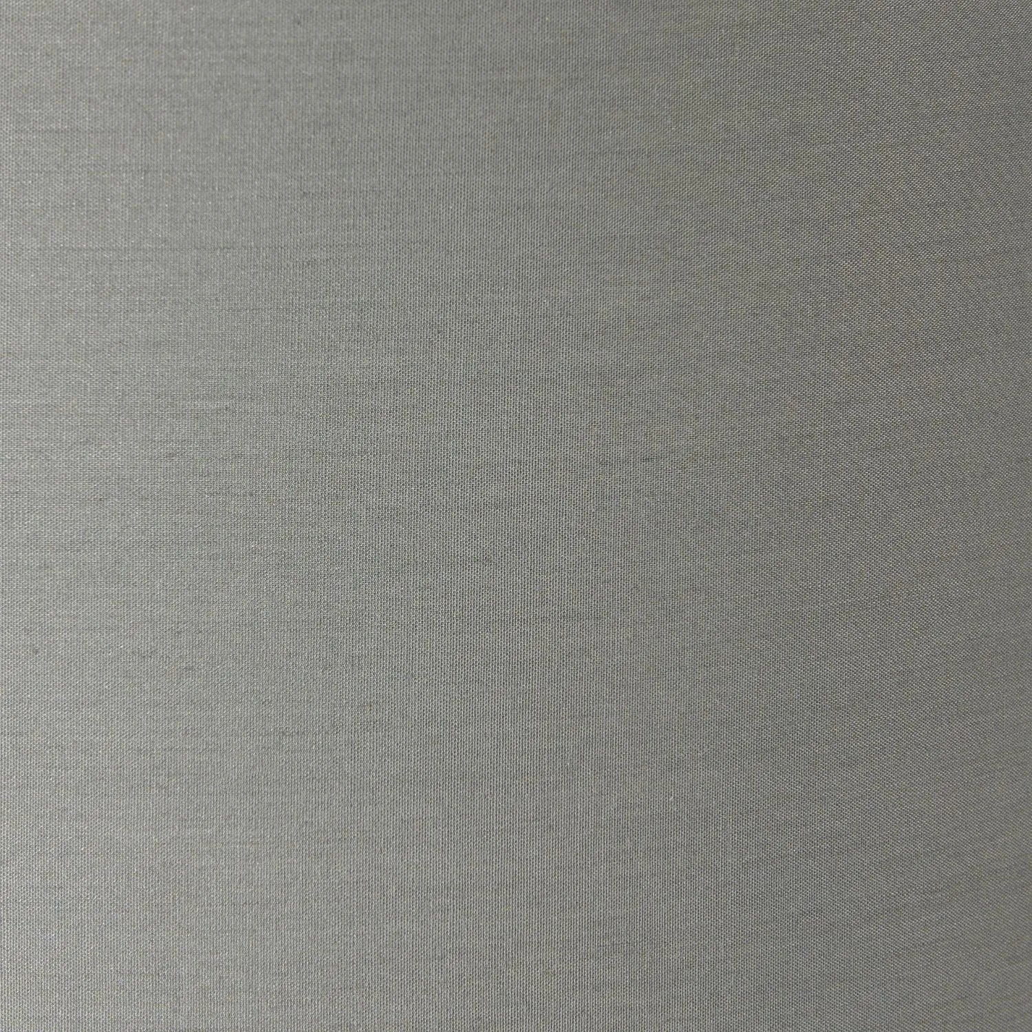 Rustic Grey-Washed Mango Wood Table Lamp with Grey Polycotton Drum Shade – Hand-Carved Wooden Light Base 44.5x30x30cm - Click Style