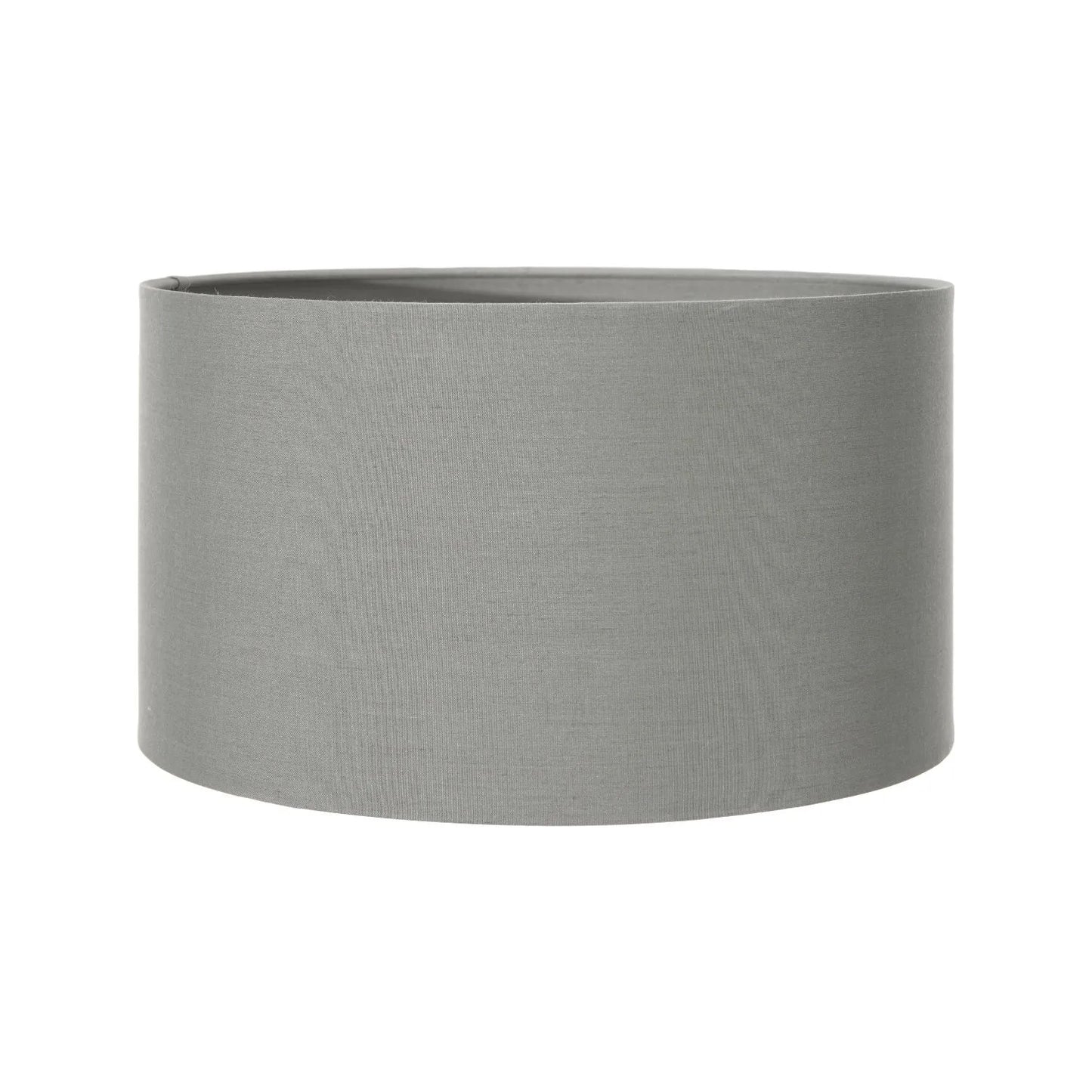 Rustic Grey-Washed Mango Wood Table Lamp with Grey Polycotton Drum Shade – Hand-Carved Wooden Light Base 44.5x30x30cm - Click Style