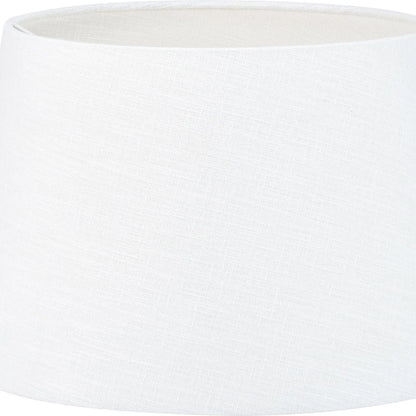 Rustic Neutral Grey & Beige-Washed Greige Stoneware Table Lamp with Vertical Grooved Detailing & 35cm White Self-Lined Linen Tapered Shade – Handcrafted Ceramic Light 56x35x35cm | Click Style