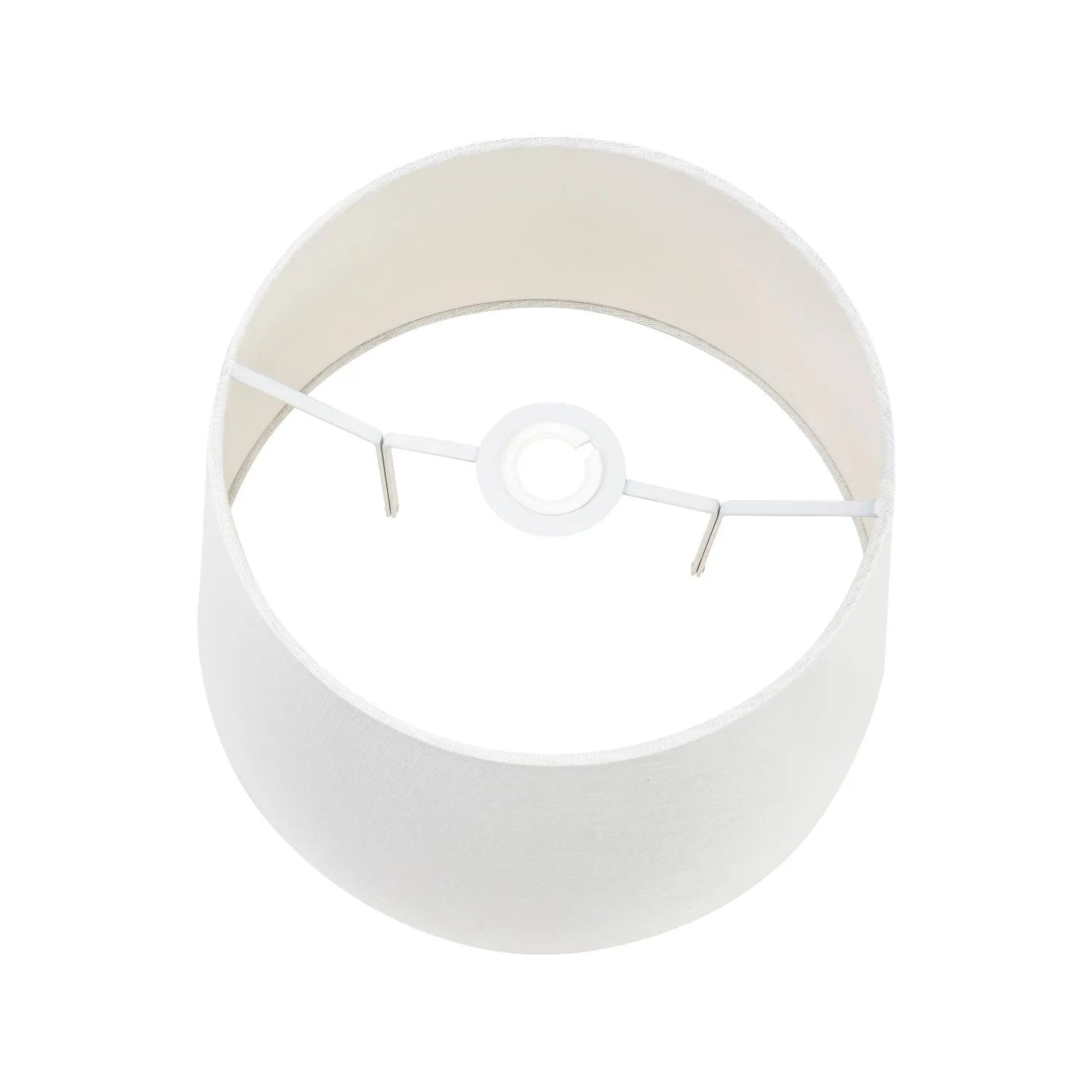 Rustic Neutral Grey & Beige-Washed Greige Stoneware Table Lamp with Vertical Grooved Detailing & 35cm White Self-Lined Linen Tapered Shade – Handcrafted Ceramic Light 56x35x35cm | Click Style