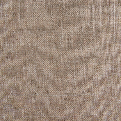 Rustic Rich Brown Glazed Artisan Ceramic Table Lamp with 35cm Natural Linen Drum Shade – Handmade Stoneware Dot Design Tapered Cylindrical Light 58x35x35cm | Click Style