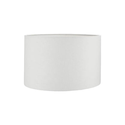 Rustic Rich Brown Glazed Artisan Ceramic Table Lamp with 35cm White Self-Lined Linen Drum Shade – Handmade Stoneware Dot Design Tapered Cylindrical Light 58x35x35cm | Click Style