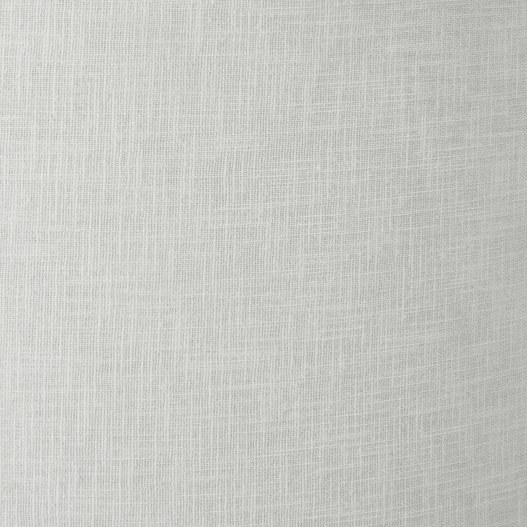 Rustic Rich Brown Glazed Artisan Ceramic Table Lamp with 35cm White Self-Lined Linen Drum Shade – Handmade Stoneware Dot Design Tapered Cylindrical Light 58x35x35cm | Click Style