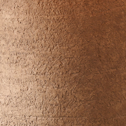 Rustic Brown Stoneware Cylindrical Table Lamp with 35cm Pistachio Green Linen Tapered Shade – Textured Concrete-Effect Ceramic Light Base 61x35x35cm | Click Style