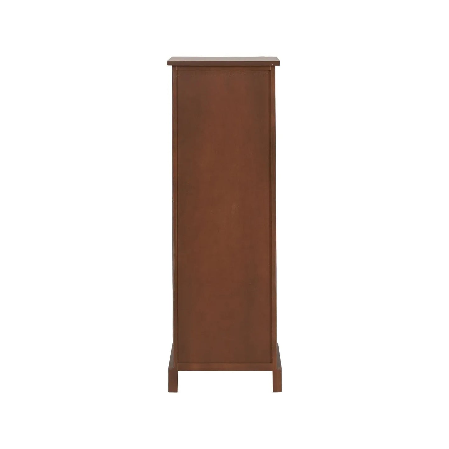 Sage Green & Neutral Pine Wood 13 Drawer Tallboy Chest with Black Knob Handles – Back View | Click Style