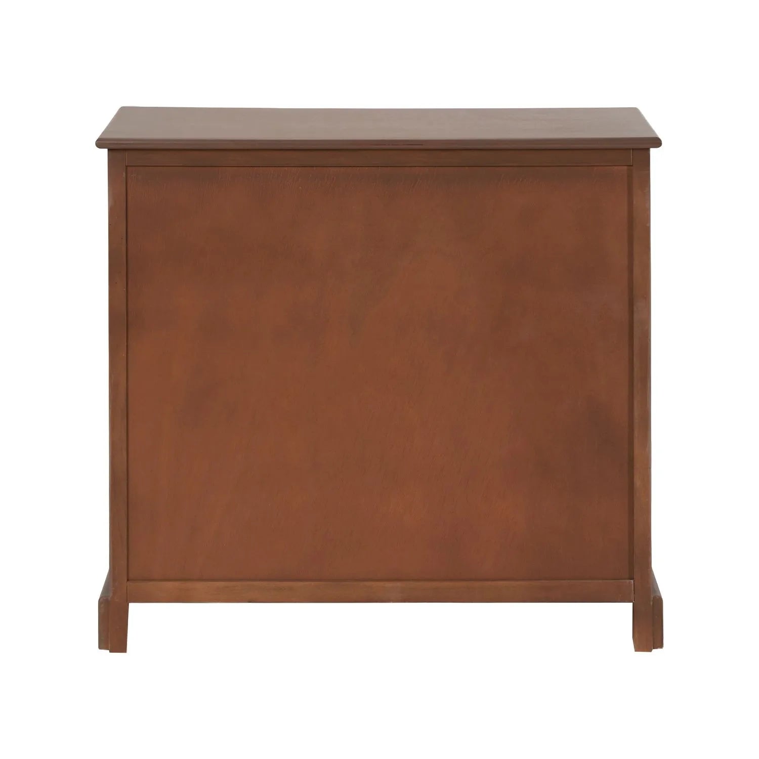 Sage Green & Neutral Pine Wood 6 Drawer Chest with Black Knob Handles – Back View | Click Style