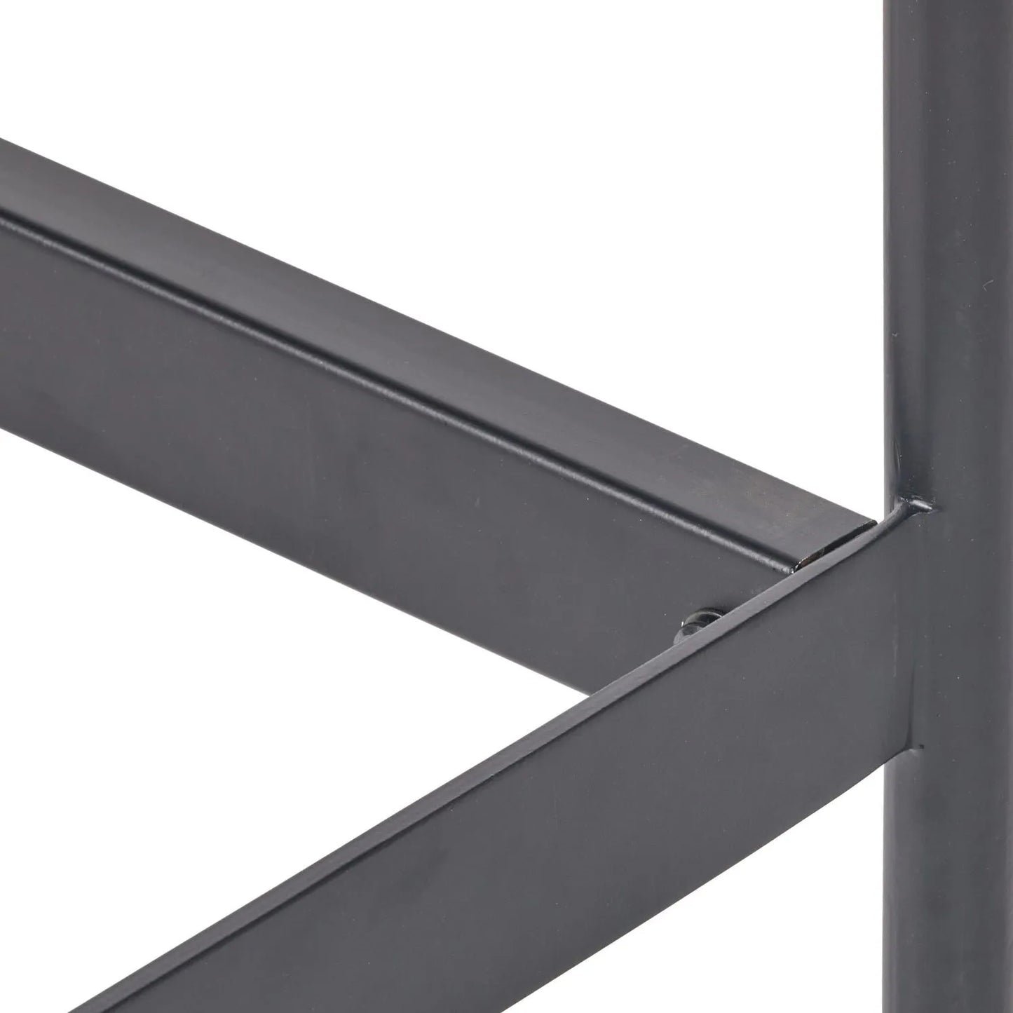 Scandinavian Two Tone Chevron Oak & Black 2 Drawer Console Table with Herringbone Veneer Front, Slim Black Metal Legs & Clean Rectangular Frame – Modern Wooden Hallway Console Table with Storage Drawers for Living Rooms & Hallways 80x100x38cm | Click Style