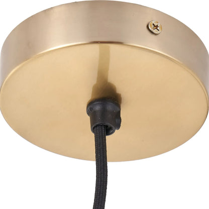 Smoked Grey Hand-Cut Glass Adjustable Pendant Ceiling Light with Antique Brass Fitting – Textured Circular Pattern Design 178x20x20cm | Click Style