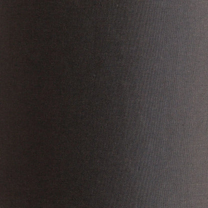 Smoked Grey Hand-Cut Glass Table Lamp with 30cm Black Cotton Drum Shade & Antique Brass Fitting – Textured Circular Pattern Design 43x30x30cm | Click Style