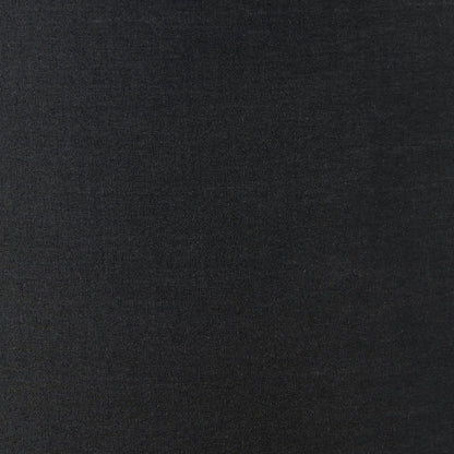 Smoked Grey Hand-Cut Glass Table Lamp with 30cm Black Cotton Drum Shade & Antique Brass Fitting – Textured Circular Pattern Design 43x30x30cm | Click Style