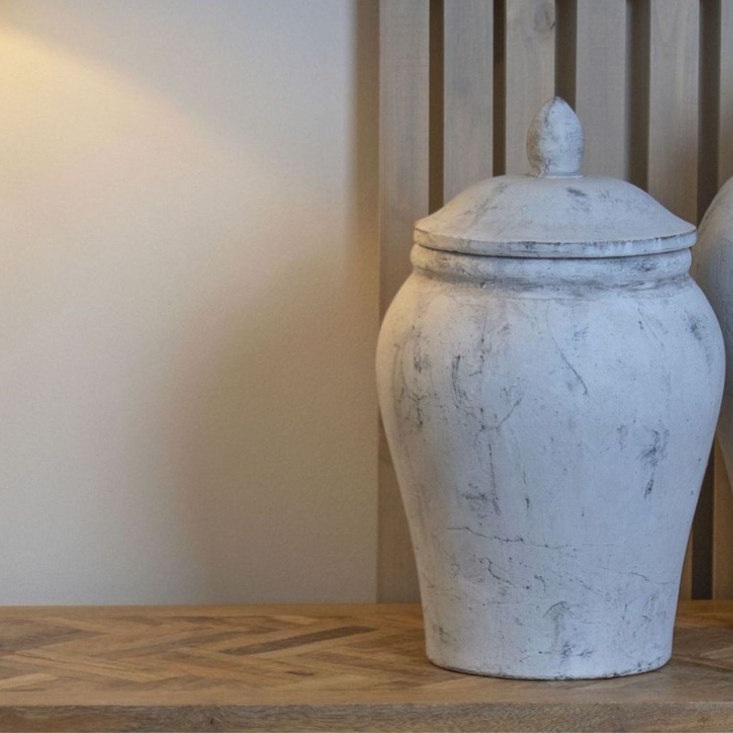 Kitchen Jar and Pot in stone coloured ceramic