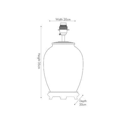 Jenny Worrall Stag & Birds cream champagne and gold glass table lamp with almond cream silk knife pleat tapered shade base dimensions 52x35x35cm | Click Style