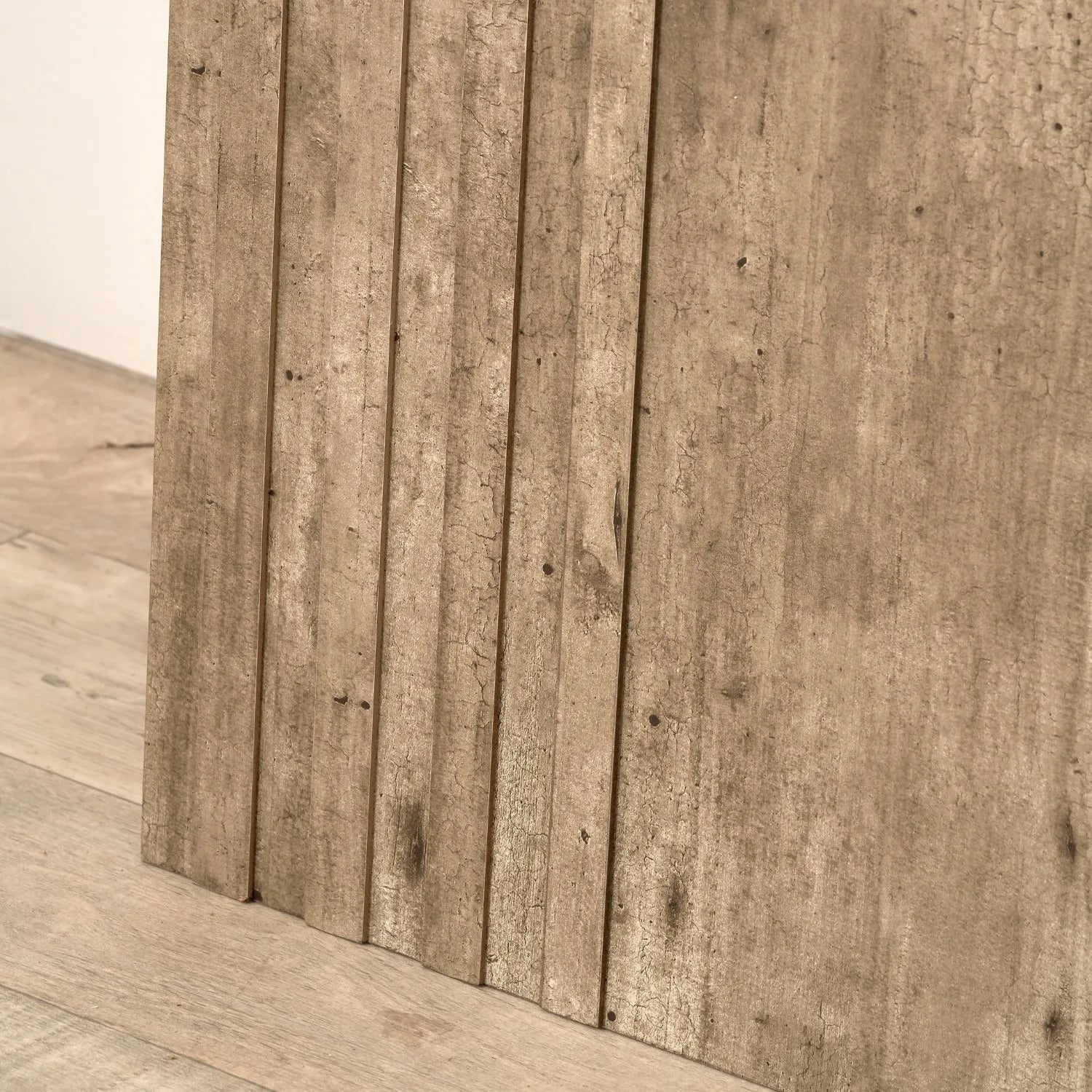 Stone Concrete Effect Console Table with Grooved Pedestal Base – Modern Hallway & Living Room Console Table in Stone Concrete Effect Finish with Sculptural Grooved Pedestal 76x120x40cm | Click Style