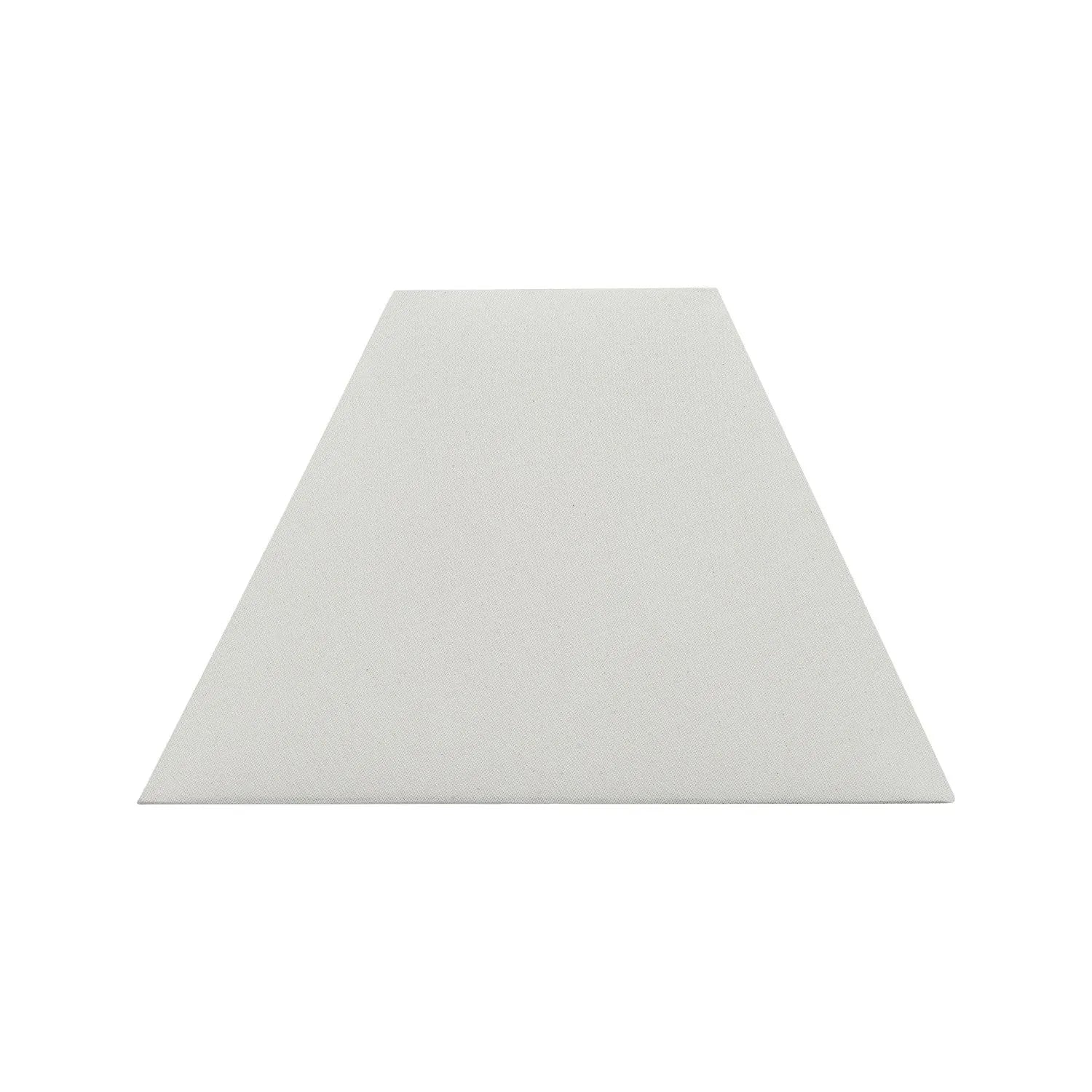 Tall Antique Cream-Washed Rattan Pyramid Floor Lamp With 48cm Cream Cotton Tapered Lampshade – Woven Natural Floor Light 154x48x48cm | Click Style