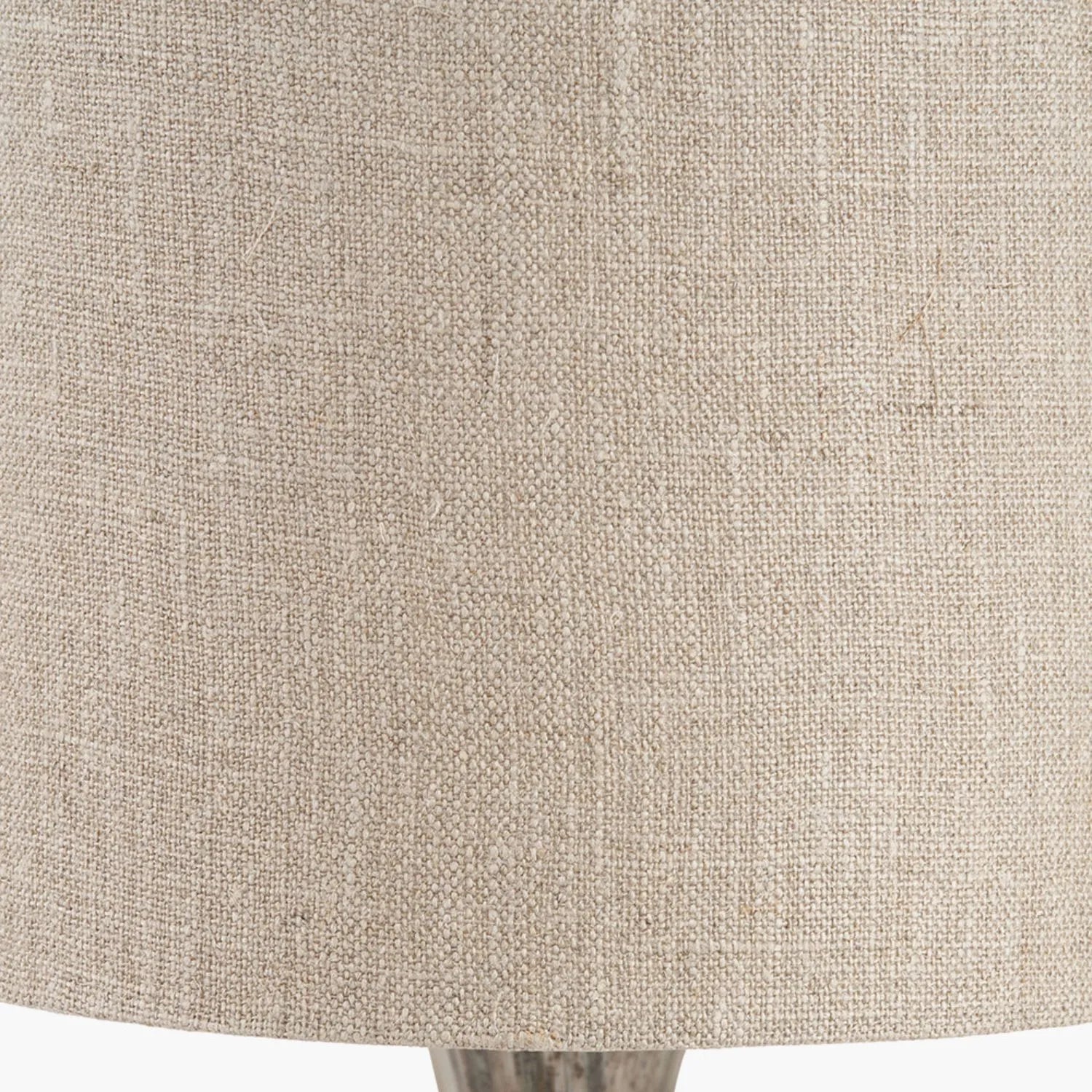 Tall Matt Brown Organic Mouth-Blown Glass Bottle Table Lamp with Tall Natural Linen Drum Shade – Handcrafted Marbled Glass Lighting 66x22x22cm | Click Style