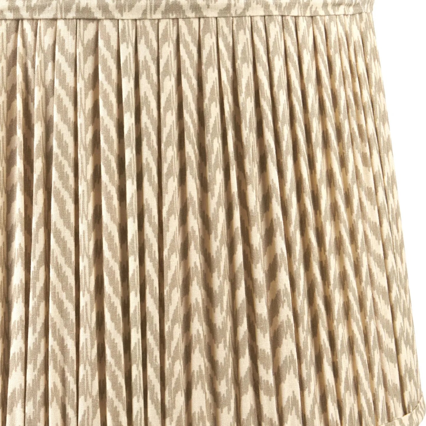 Tall Rustic Black Mango Wood Floor Lamp with Beige Taupe Chevron Tapered Pleated Shade – Hand-Carved Sculptural Wooden Light 156x45x45cm - Click Style