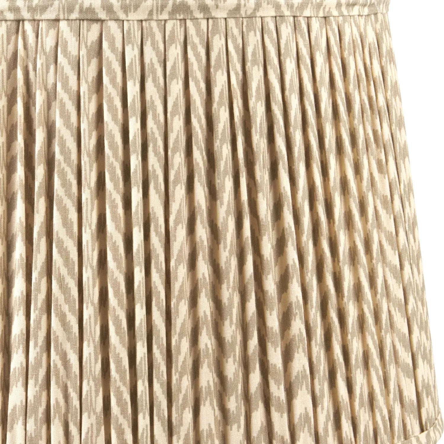 Tall Rustic Black Mango Wood Floor Lamp with Beige Taupe Chevron Tapered Pleated Shade – Hand-Carved Sculptural Wooden Light 156x45x45cm - Click Style