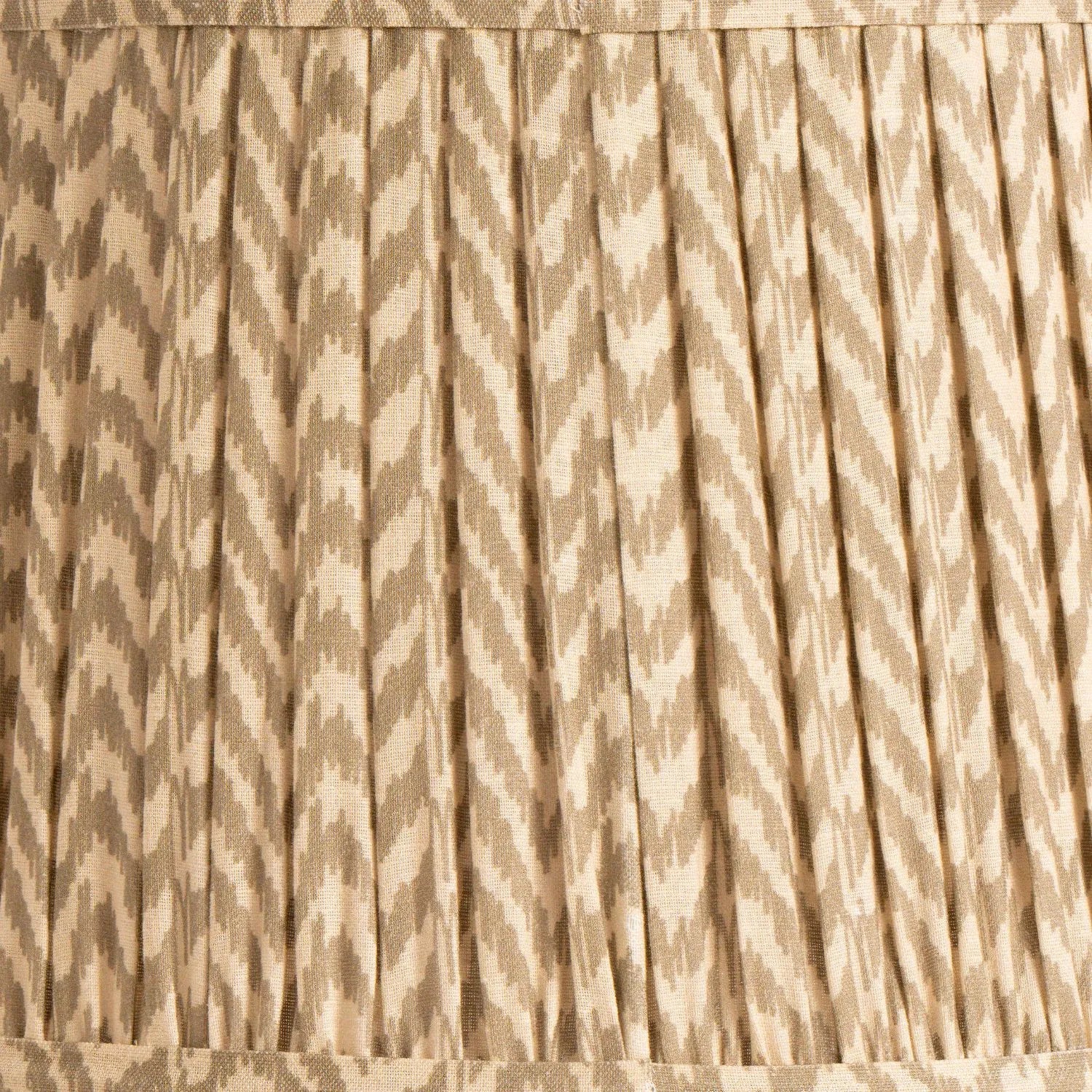 Tall Rustic Black Mango Wood Floor Lamp with Beige Taupe Chevron Tapered Pleated Shade – Hand-Carved Sculptural Wooden Light 156x45x45cm - Click Style