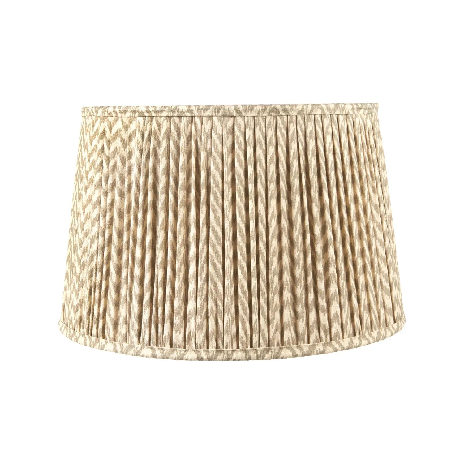 Tall Rustic Black Mango Wood Floor Lamp with Beige Taupe Chevron Tapered Pleated Shade – Hand-Carved Sculptural Wooden Light 156x45x45cm - Click Style