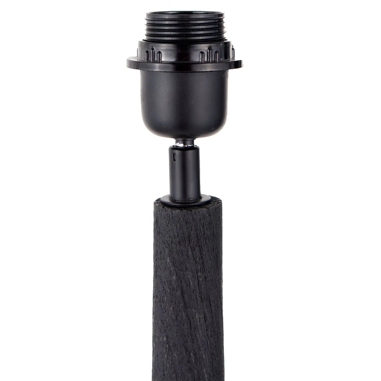 Tall Rustic Black Mango Wood Floor Lamp with Green Chevron Tapered Pleated Shade – Hand-Carved Sculptural Wooden Light 156x45x45cm - Click Style