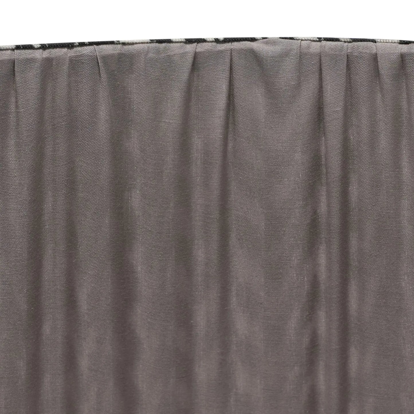 Tall Rustic Black Mango Wood Table Lamp with Black Chevron Tapered Pleated Shade – Hand-Carved Long Neck Wooden Light 81x40x40cm - Click Style