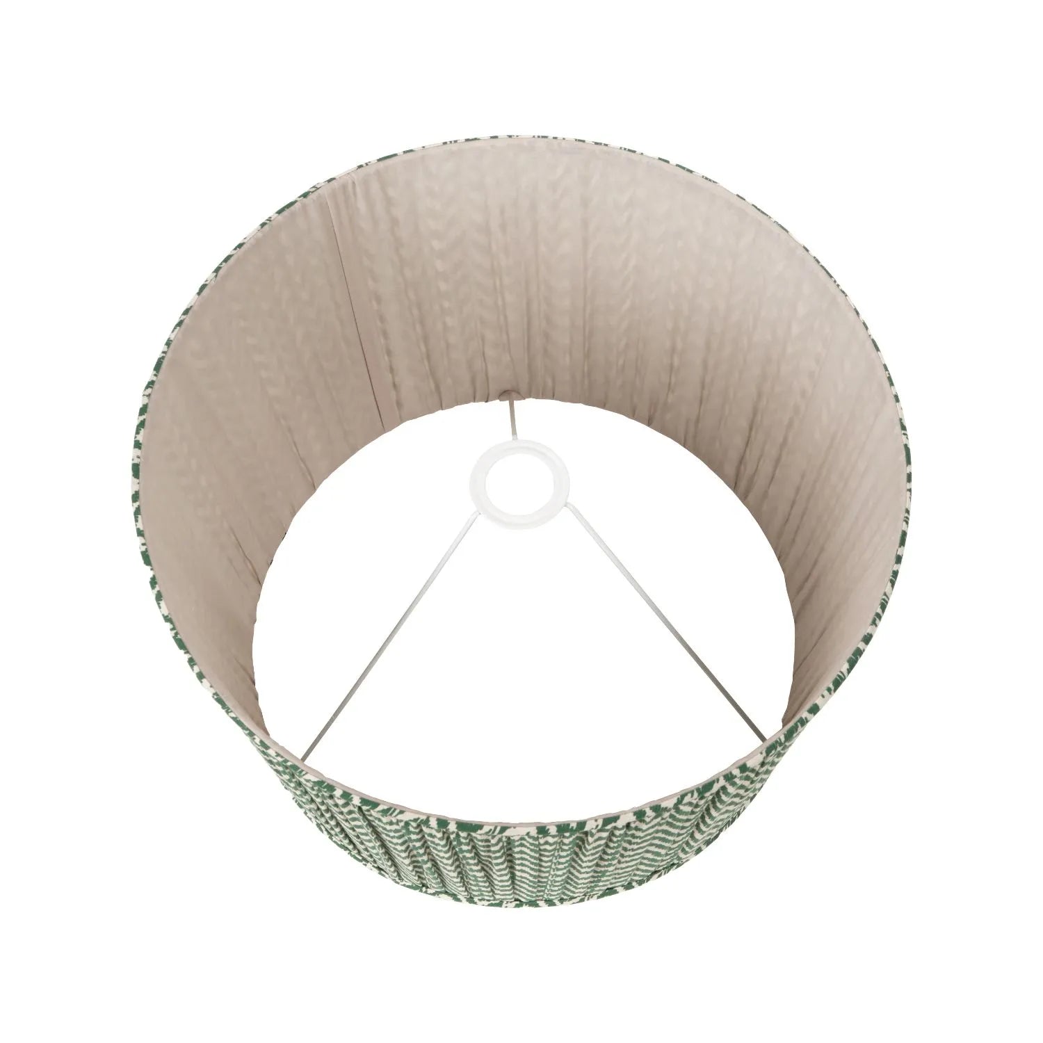 Tall Rustic Black Mango Wood Table Lamp with Green Chevron Tapered Pleated Shade – Hand-Carved Long Neck Wooden Light 81x40x40cm - Click Style