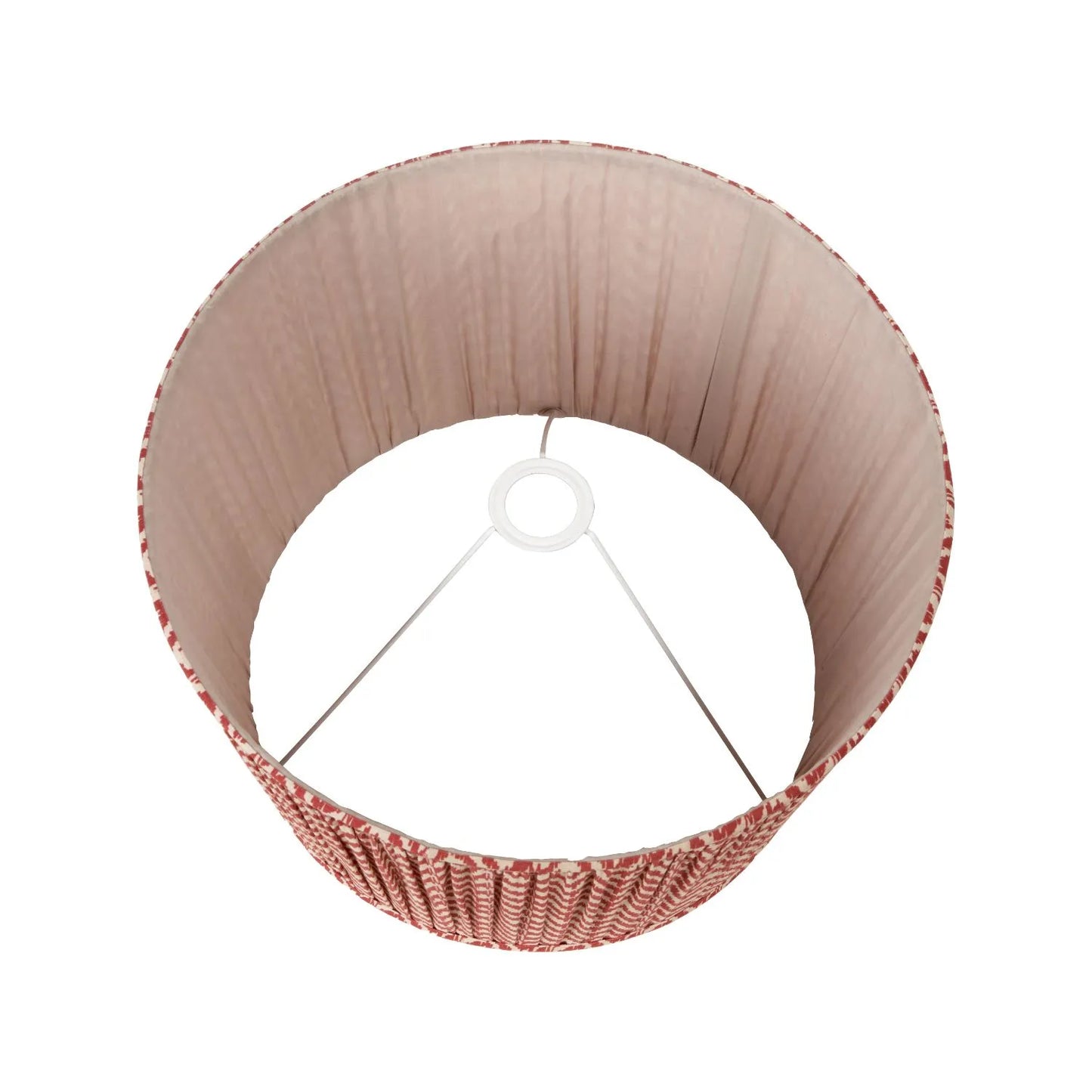 Tall Rustic Black Mango Wood Table Lamp with Red Chevron Tapered Pleated Shade – Hand-Carved Long Neck Wooden Light 81x40x40cm - Click Style