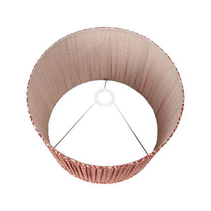 Tall Rustic Black Mango Wood Table Lamp with Red Chevron Tapered Pleated Shade – Hand-Carved Long Neck Wooden Light 81x40x40cm - Click Style