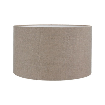 Tall Rustic Whitewashed Mango Wood Table Lamp with Natural Jute Linen Drum Shade – Hand-Carved Bottle-Shaped Wooden Lamp 69x40x40cm - Click Style