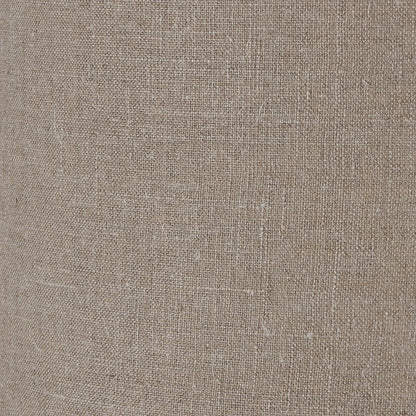 Tall Rustic Whitewashed Mango Wood Table Lamp with Natural Jute Linen Drum Shade – Hand-Carved Bottle-Shaped Wooden Lamp 69x40x40cm - Click Style