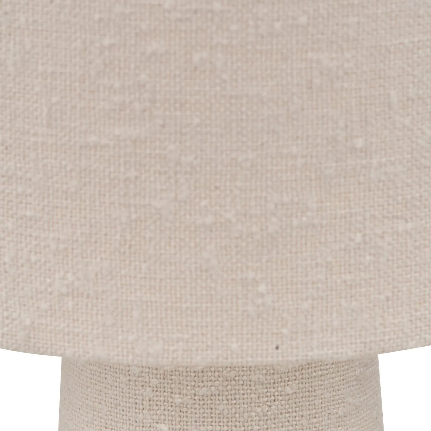 Tall White Slubby Handloom Fabric Floor Lamp with Tapered Column Base & Textured High Drum Shade 129x30x30cm | Click Style
