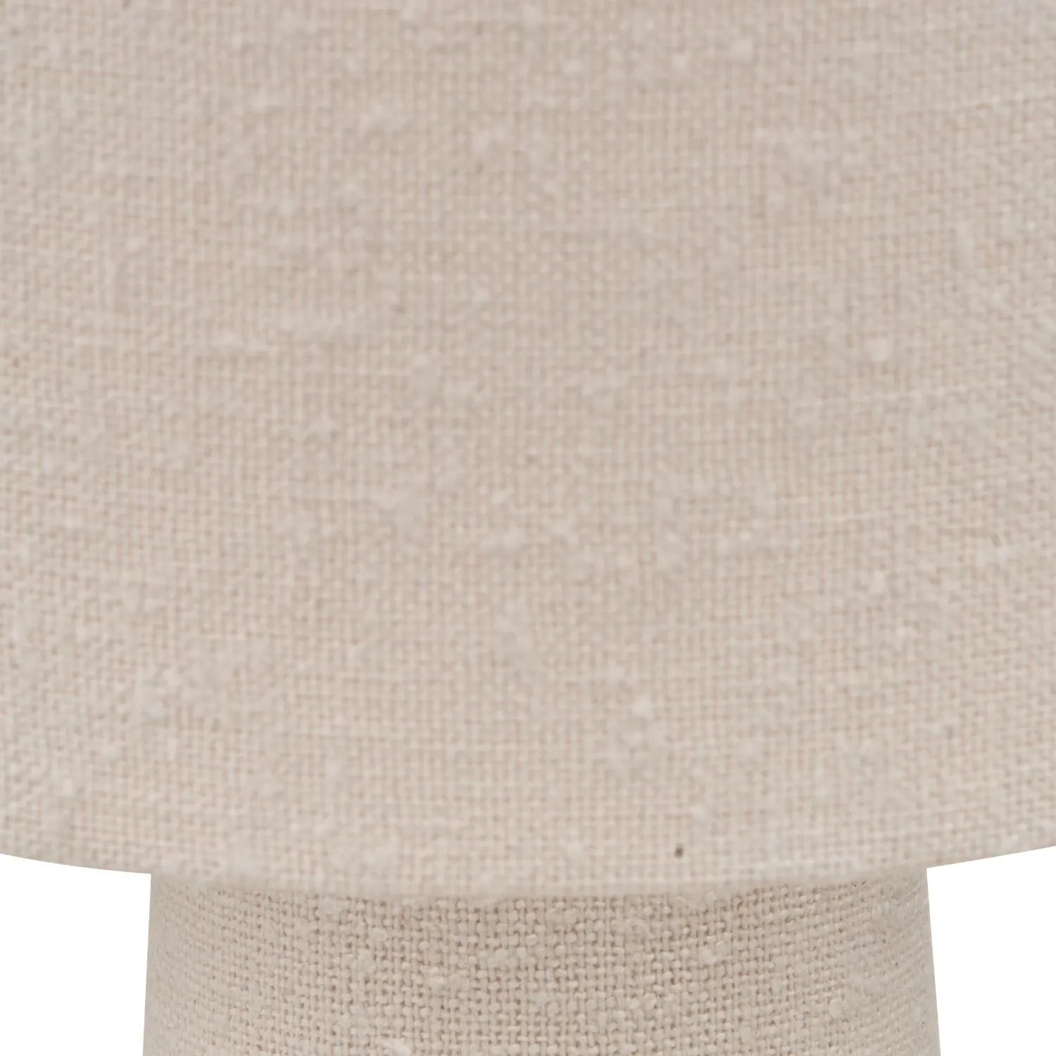 Tall White Slubby Handloom Fabric Floor Lamp with Tapered Column Base & Textured High Drum Shade 129x30x30cm | Click Style