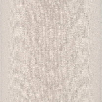 Tall White Slubby Handloom Fabric Floor Lamp with Tapered Column Base & Textured High Drum Shade 129x30x30cm | Click Style